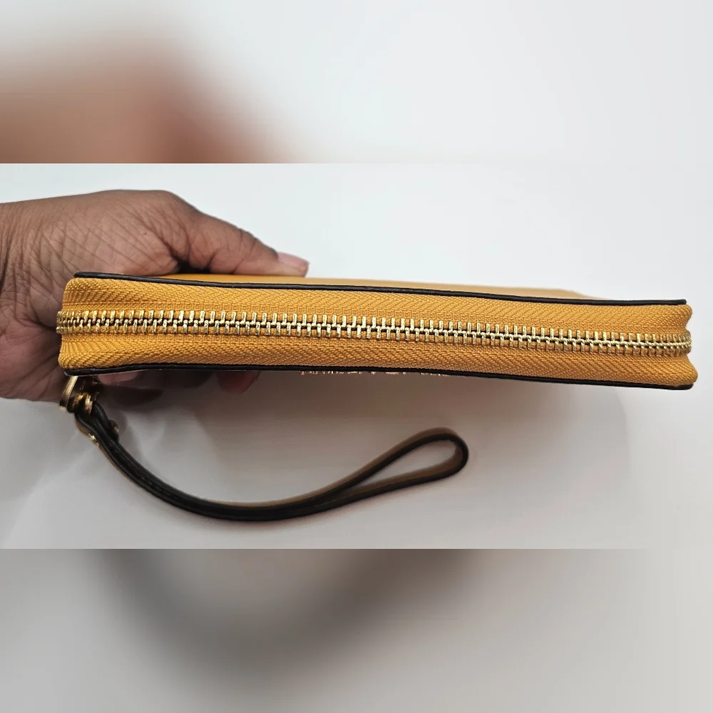 Michael Kors Mustard Wristlet Wallet - Picture 7 of 8